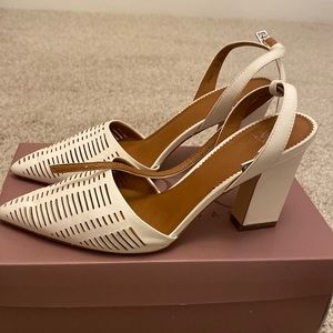 Franco Sarto heels white